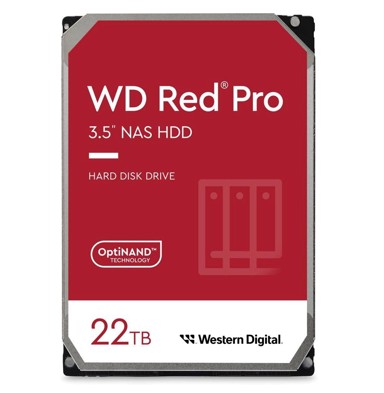WESTERN DIGITAL Tvrdi disk Red Pro, 3.5", 22 TB, SATA III, 512 MB cache, 7200 okr./min